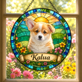 Personalized Pet Memorial | Custom Pet Stained Glass Portrait  & Suncatcher Style Artwork | Handmade-Look Pet Window Art | Sparky's Pet Art (Copy) (Copy) (Copy) (Copy)
